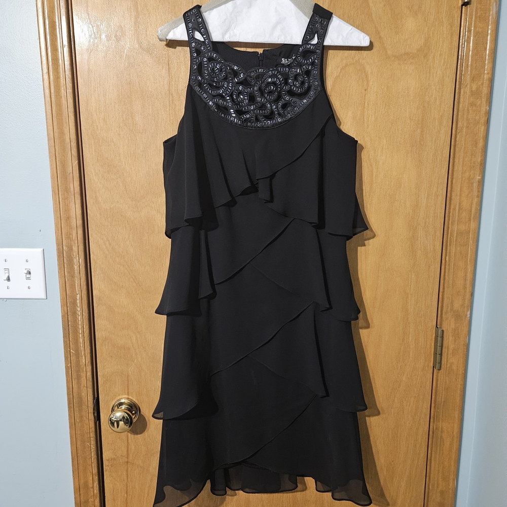 SLNY Black Dress Size 12 for Cocktail Events